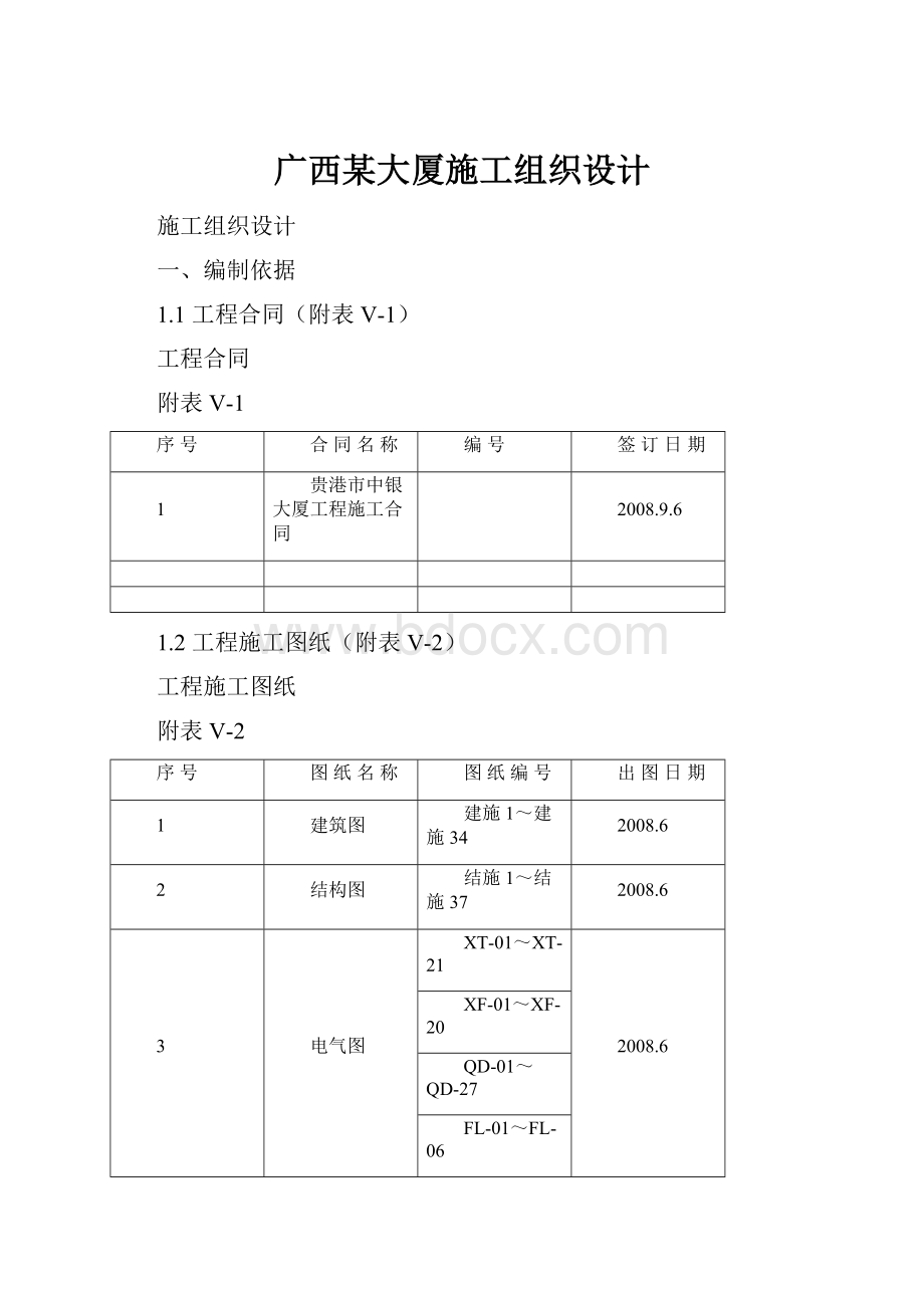 广西某大厦施工组织设计.docx