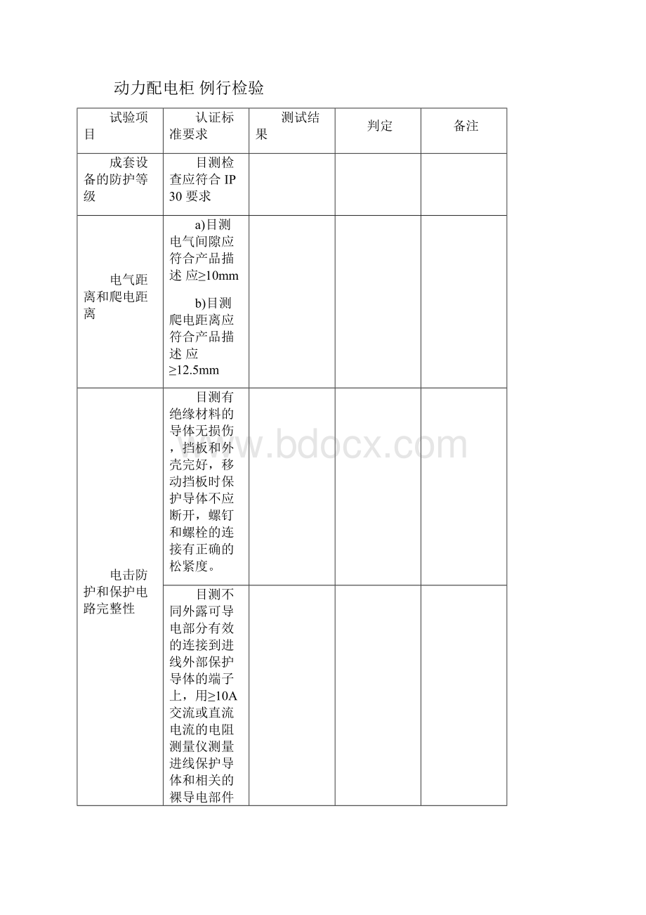 低压成套设备例行确认检验标准表.docx_第2页