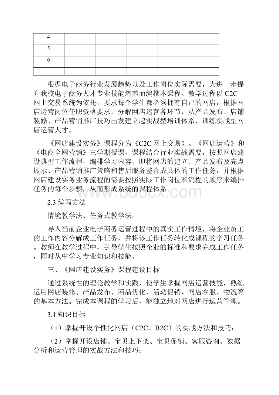 《网店建设实务》核心课程建设方案.docx_第2页