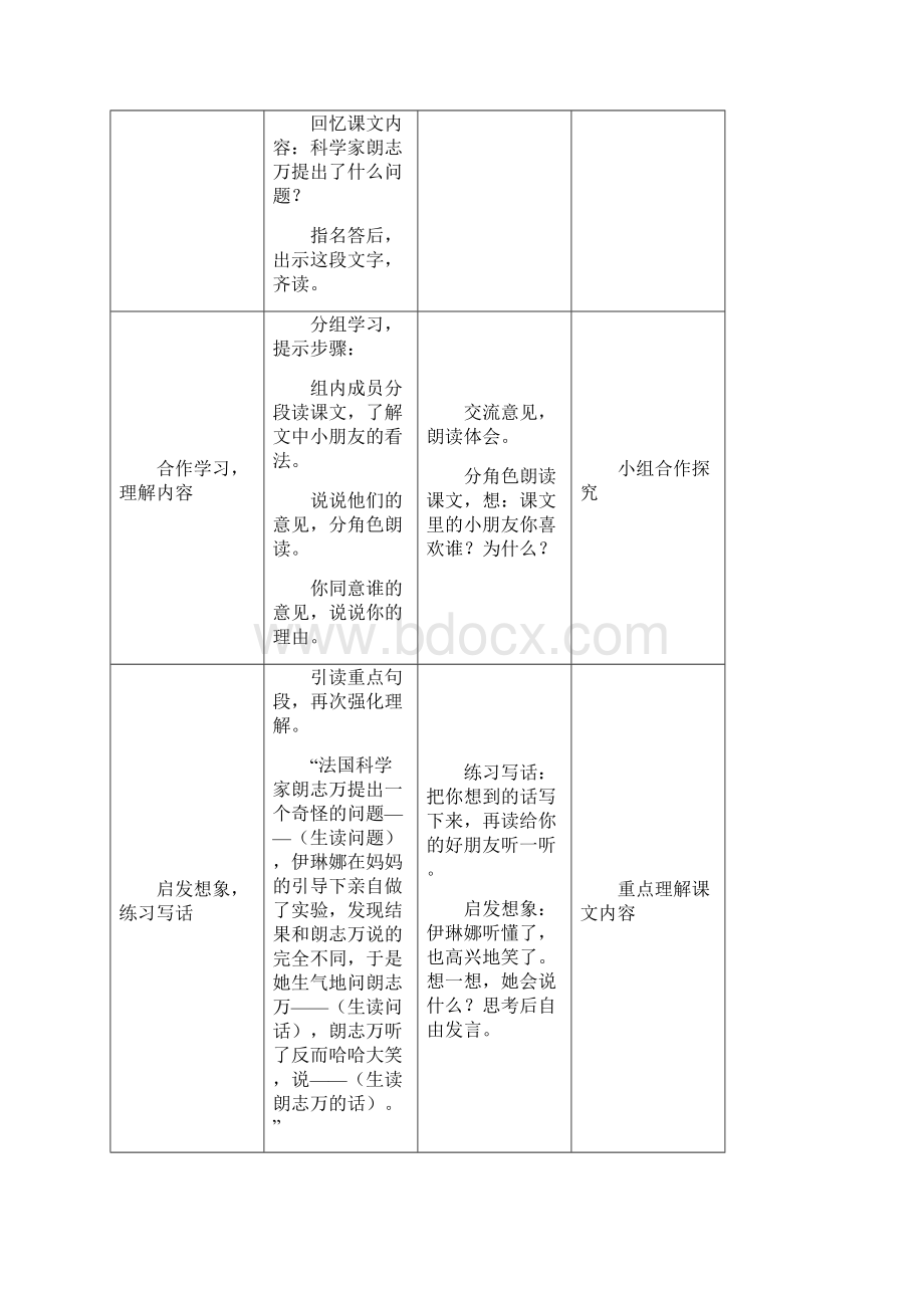 人教版小学语文二年级下册表格教案第四单元.docx_第3页