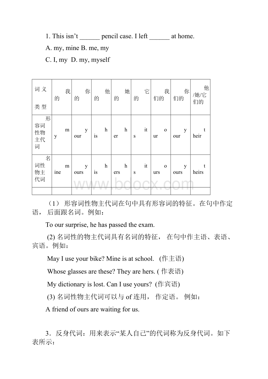 第五章 代词1及作业英语.docx_第3页