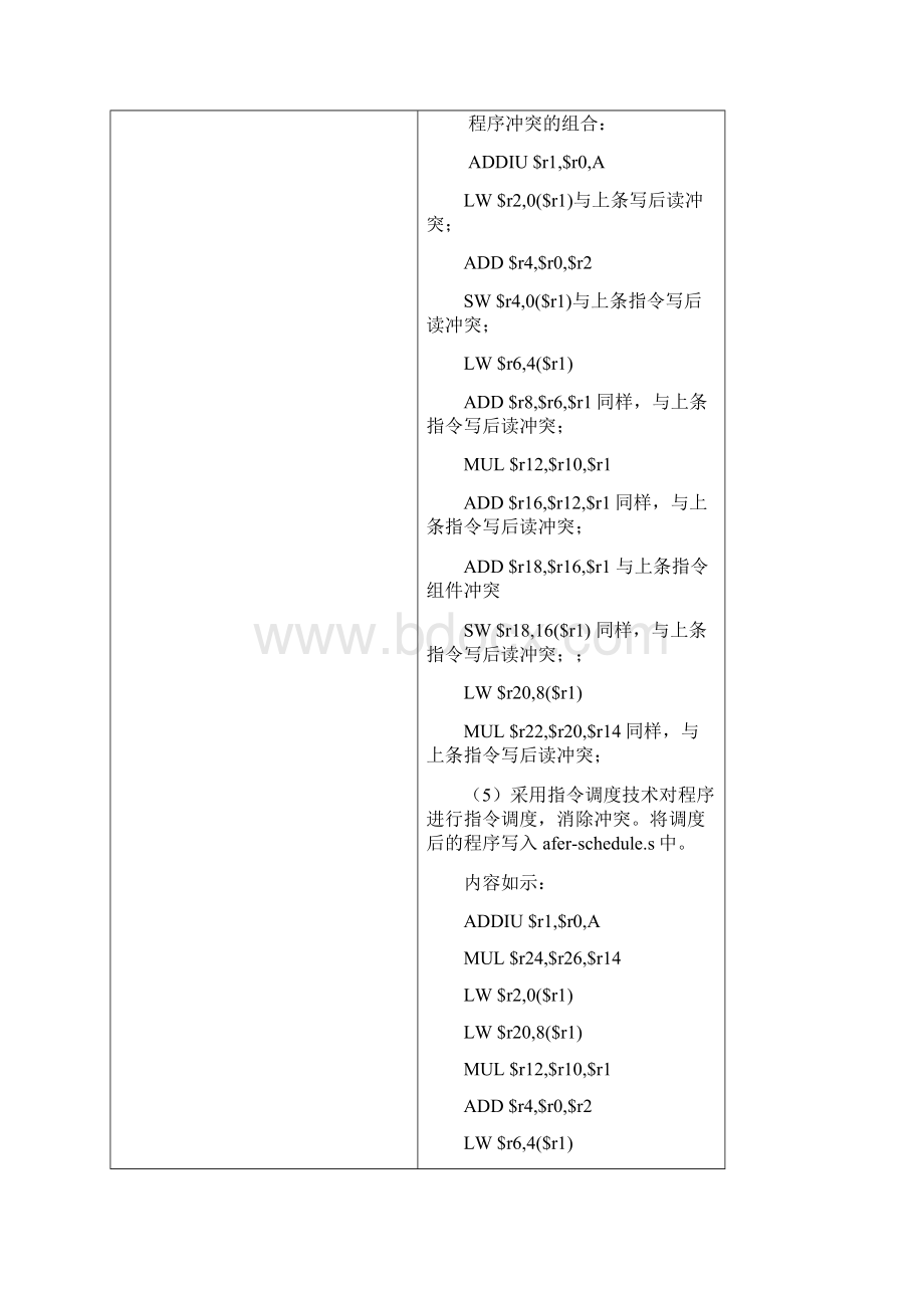 计算机系统结构实验报告指令调度与延迟分支.docx_第3页