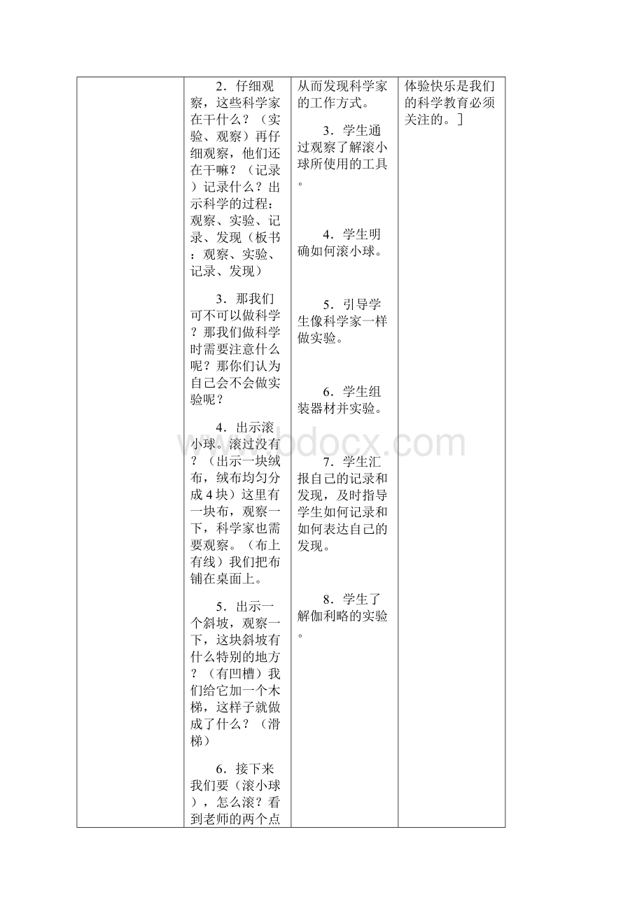 苏教版小学科学一年级上册第一单元教案合集网格式.docx_第3页