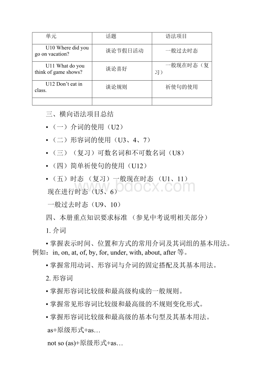 初三年级英语总复习七年级下复习教案.docx_第2页