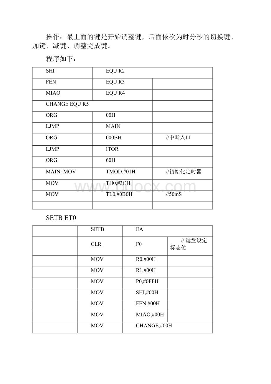 基于汇编语言编写的数码管显示时钟程序.docx_第3页