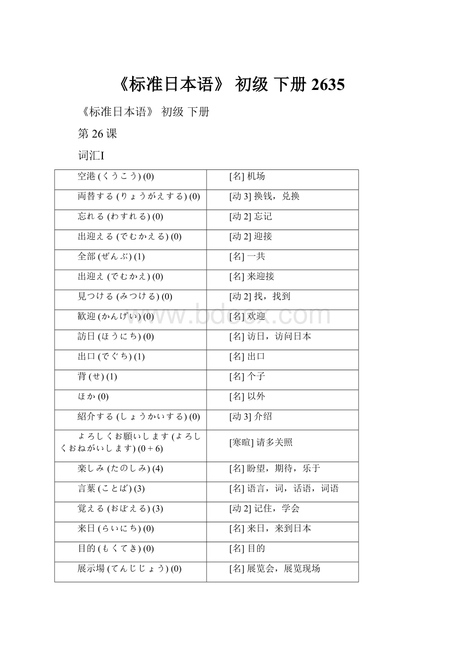 《标准日本语》 初级 下册2635.docx_第1页