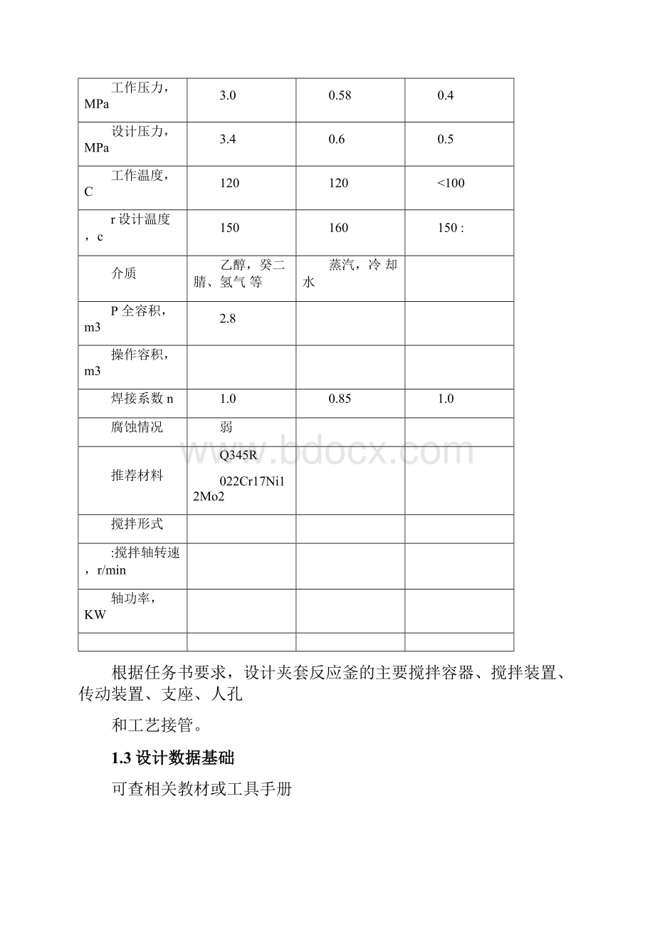 夹套式加氢搅拌反应釜的方案设计书.docx_第2页