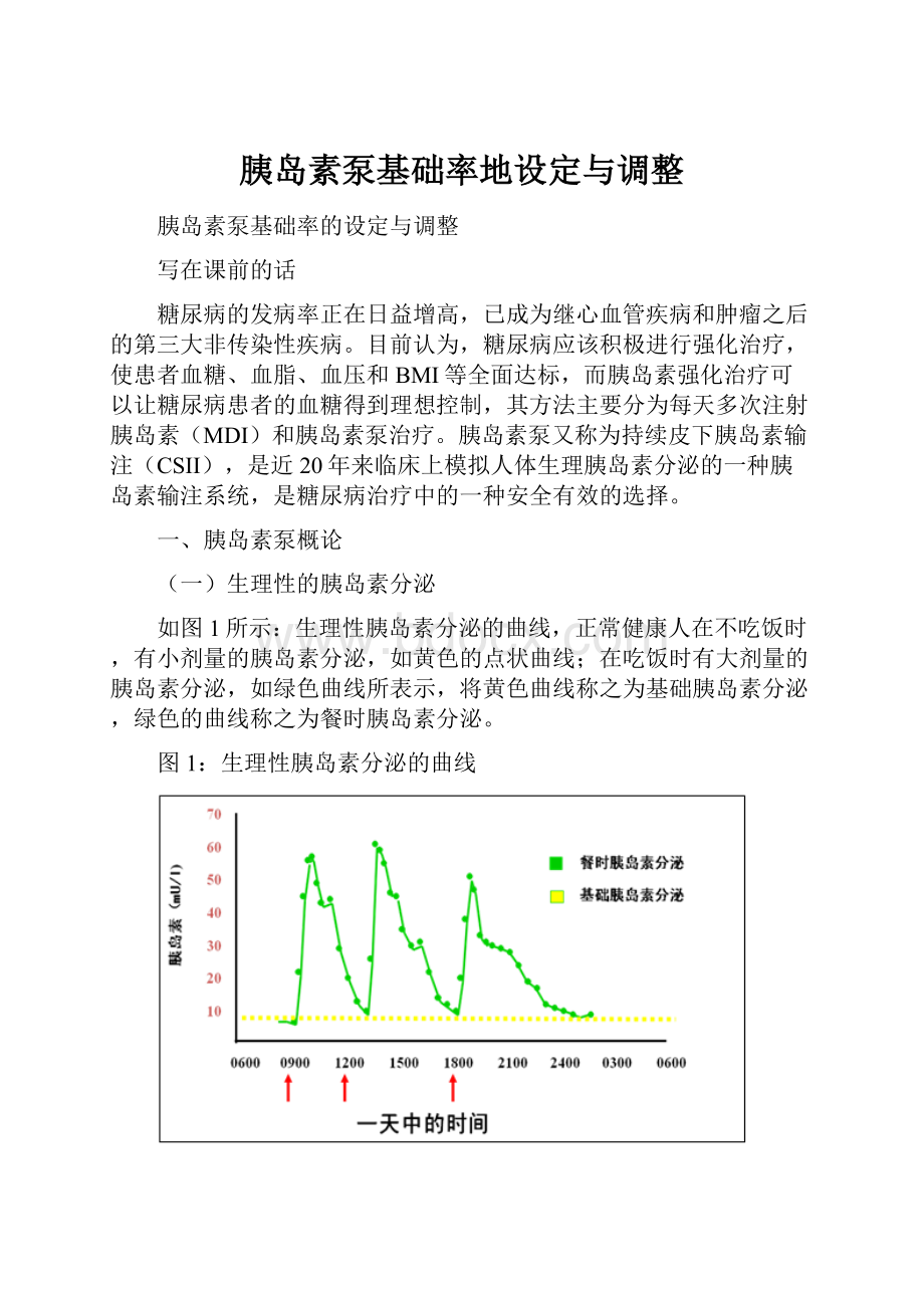 胰岛素泵基础率地设定与调整.docx