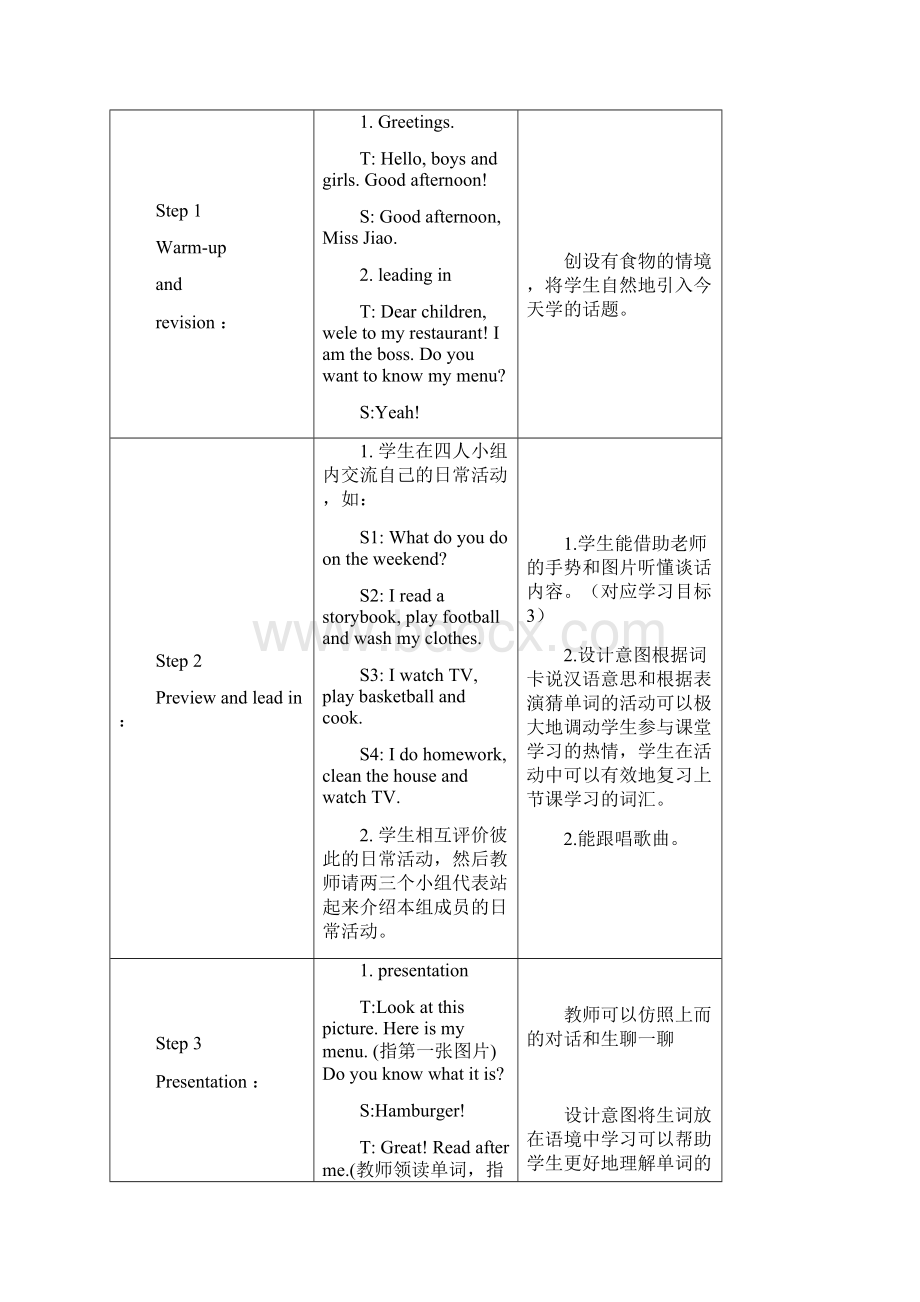 人教版pep英语五年级上册Unit3教学设计.docx_第3页