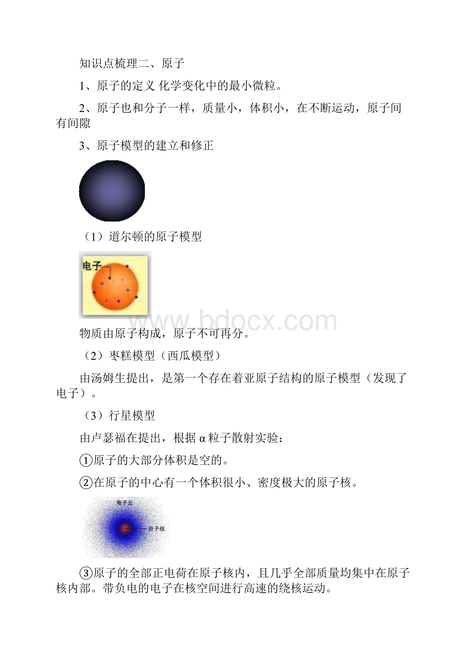 第六章物质的构成知识点汇总华东师大版科学八年级上册.docx_第2页