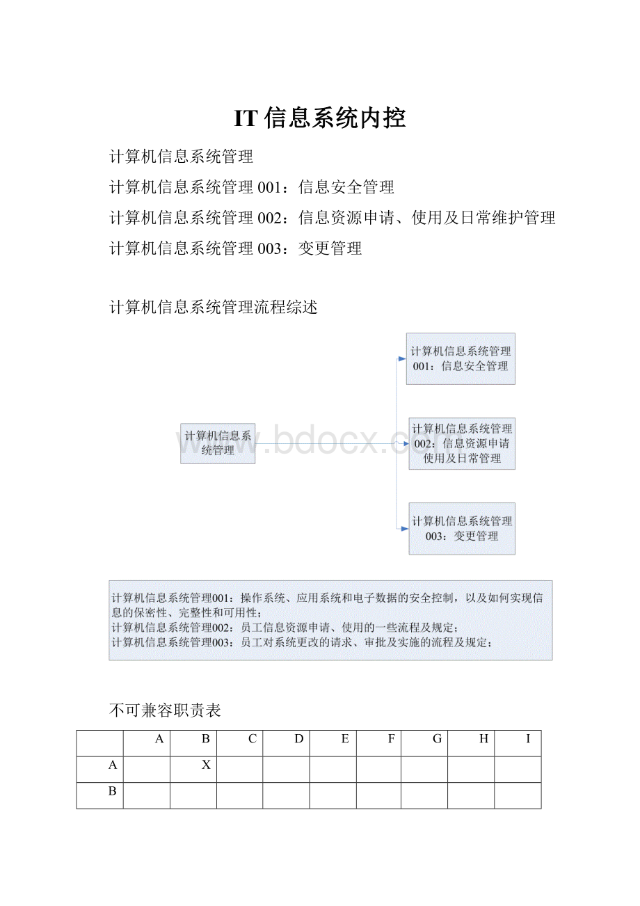 IT信息系统内控.docx