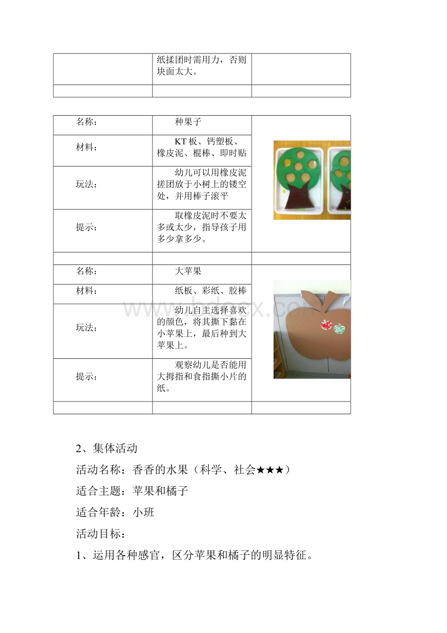 小班主题活动方案苹果和桔子.docx_第3页