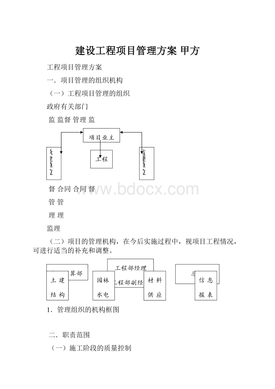 建设工程项目管理方案 甲方.docx_第1页