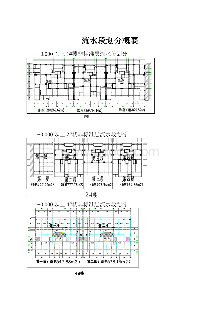 流水段划分概要.docx