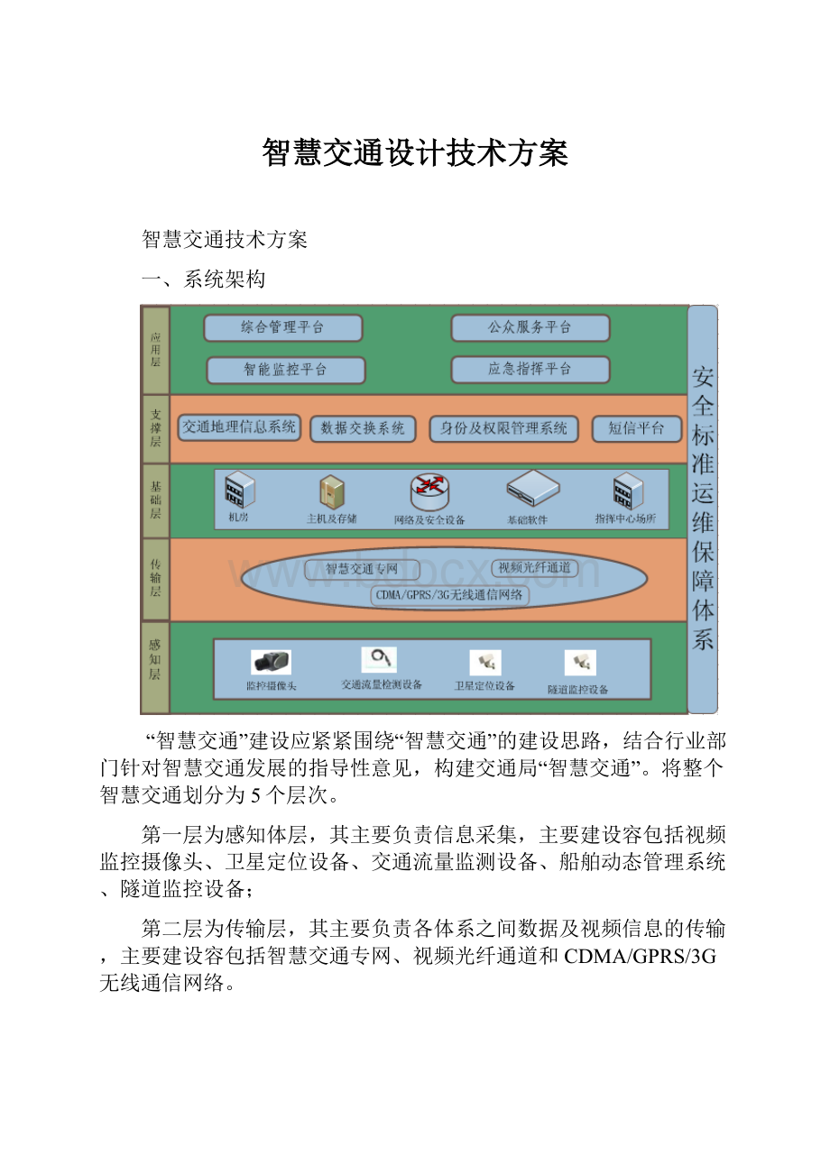 智慧交通设计技术方案.docx