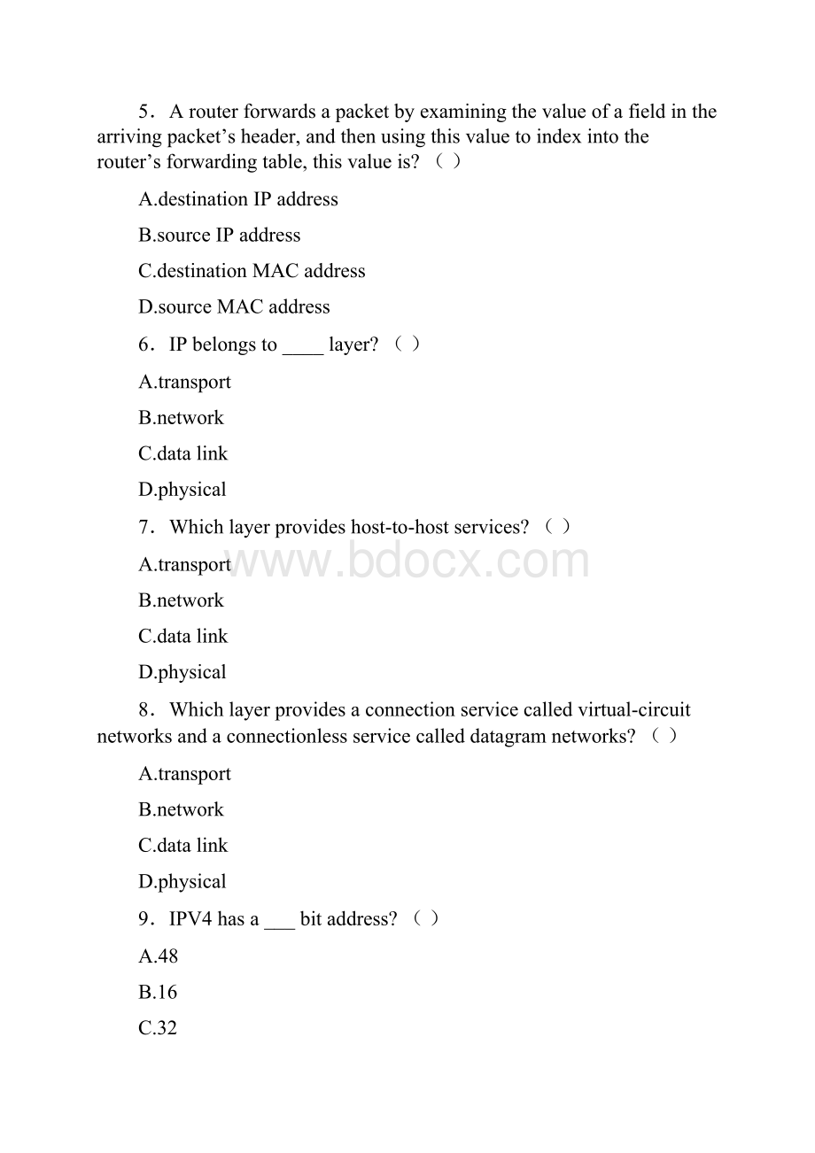 资料计算机网络题库大连交通大学chapter4.docx_第2页