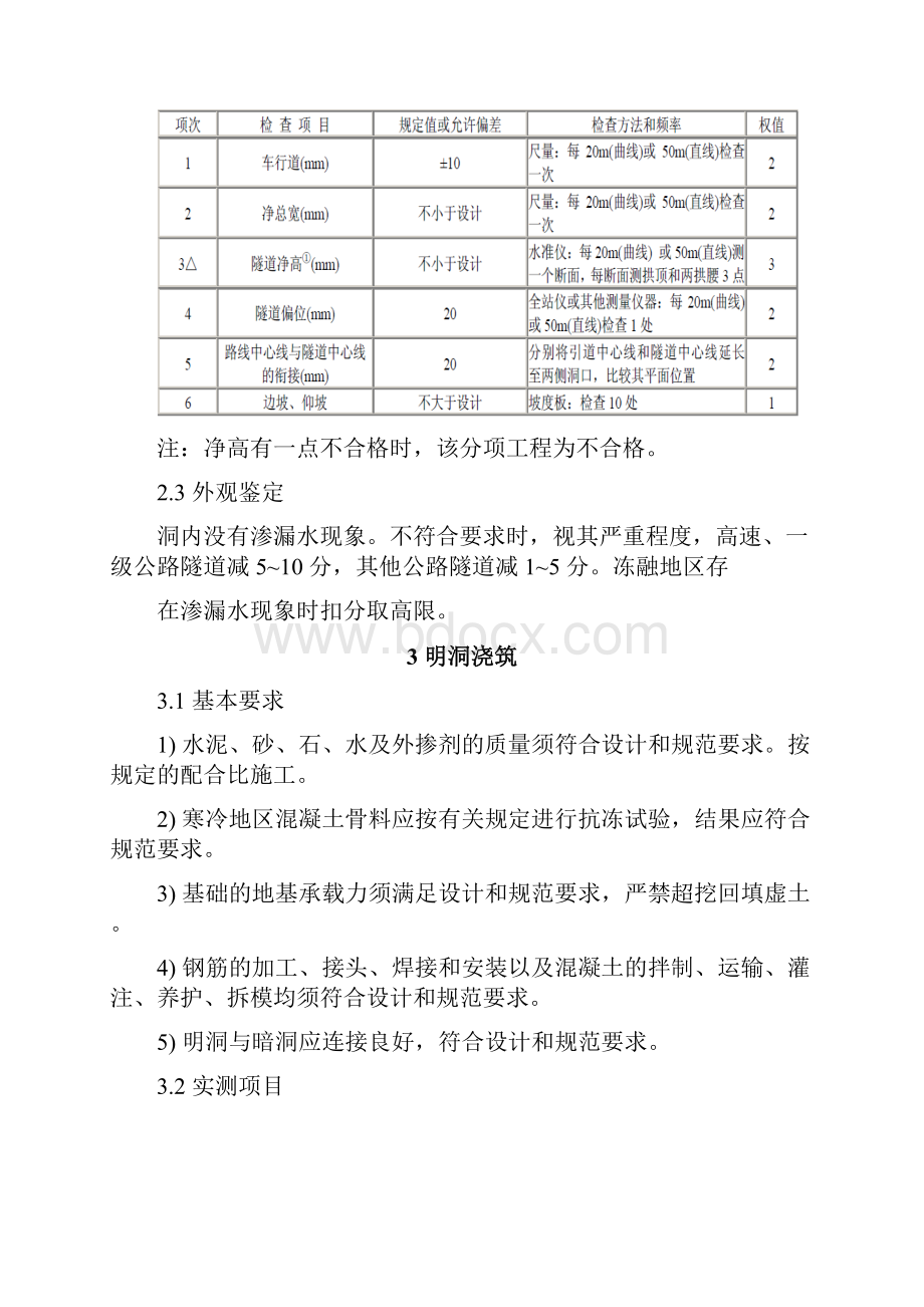 隧道工程质量检测与评定的方法与内容.docx_第3页