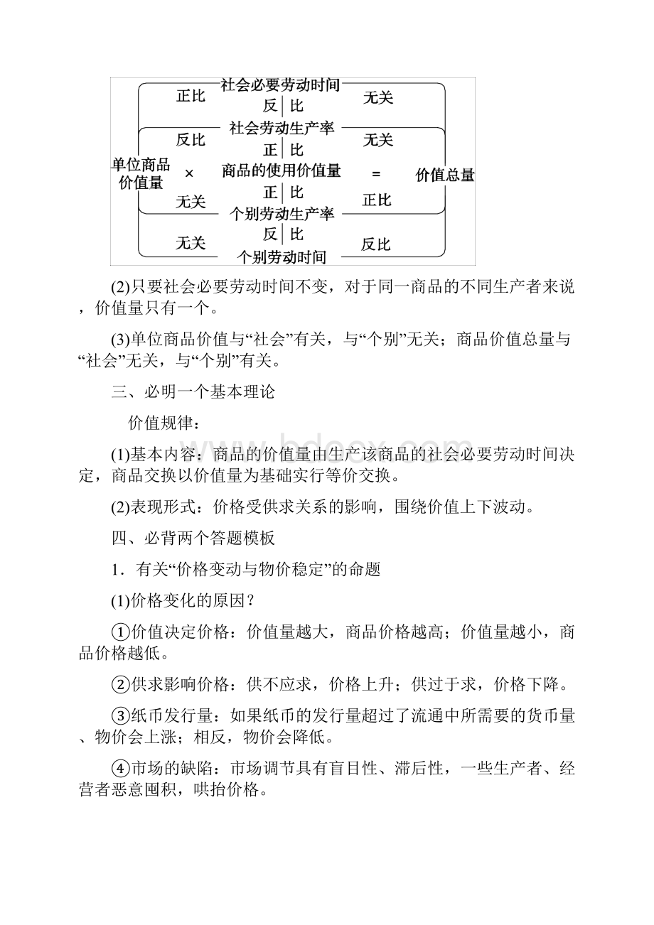 届高考政治二轮复习回扣教材12份.docx_第3页