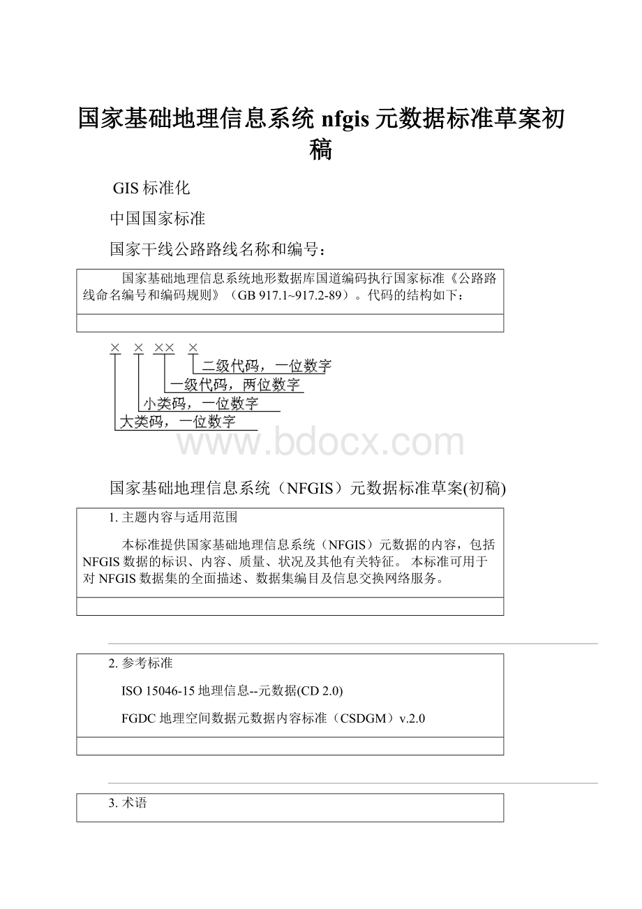 国家基础地理信息系统nfgis元数据标准草案初稿.docx_第1页