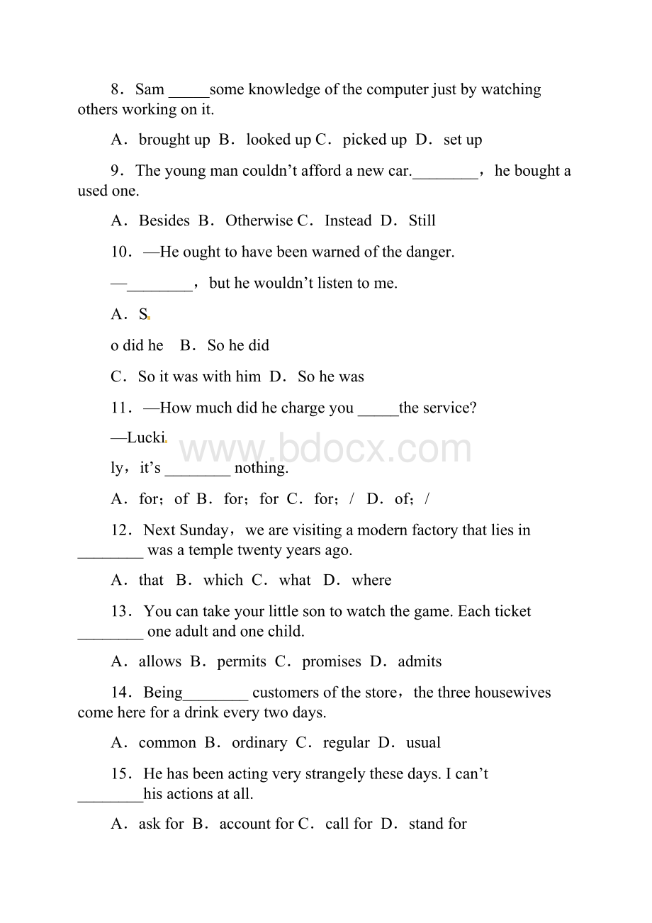 高中英语必修2 Unit2基础检测题.docx_第2页