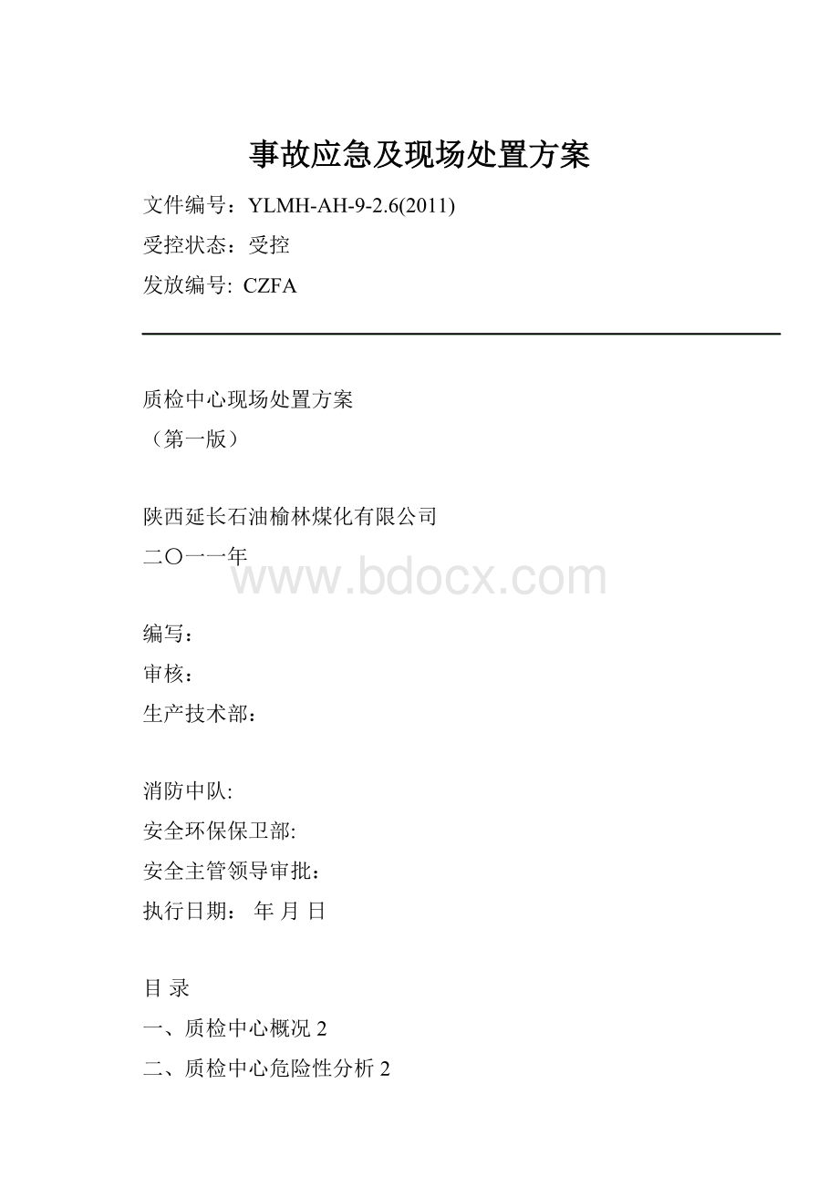 事故应急及现场处置方案.docx