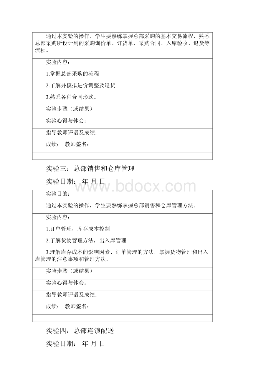 企业连锁经营模拟实验实验报告国贸专业.docx_第2页