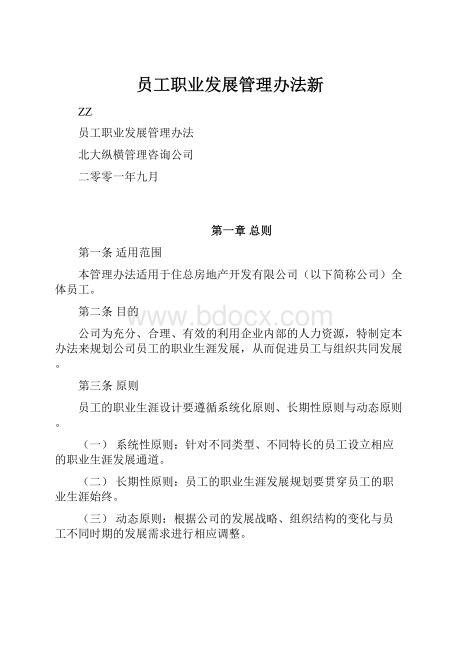 员工职业发展管理办法新.docx