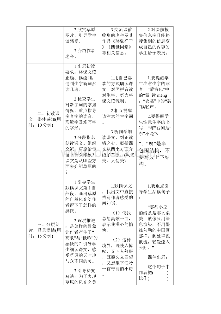 部编版小学语文六年级上册备课准备教学设计备课教案.docx_第2页