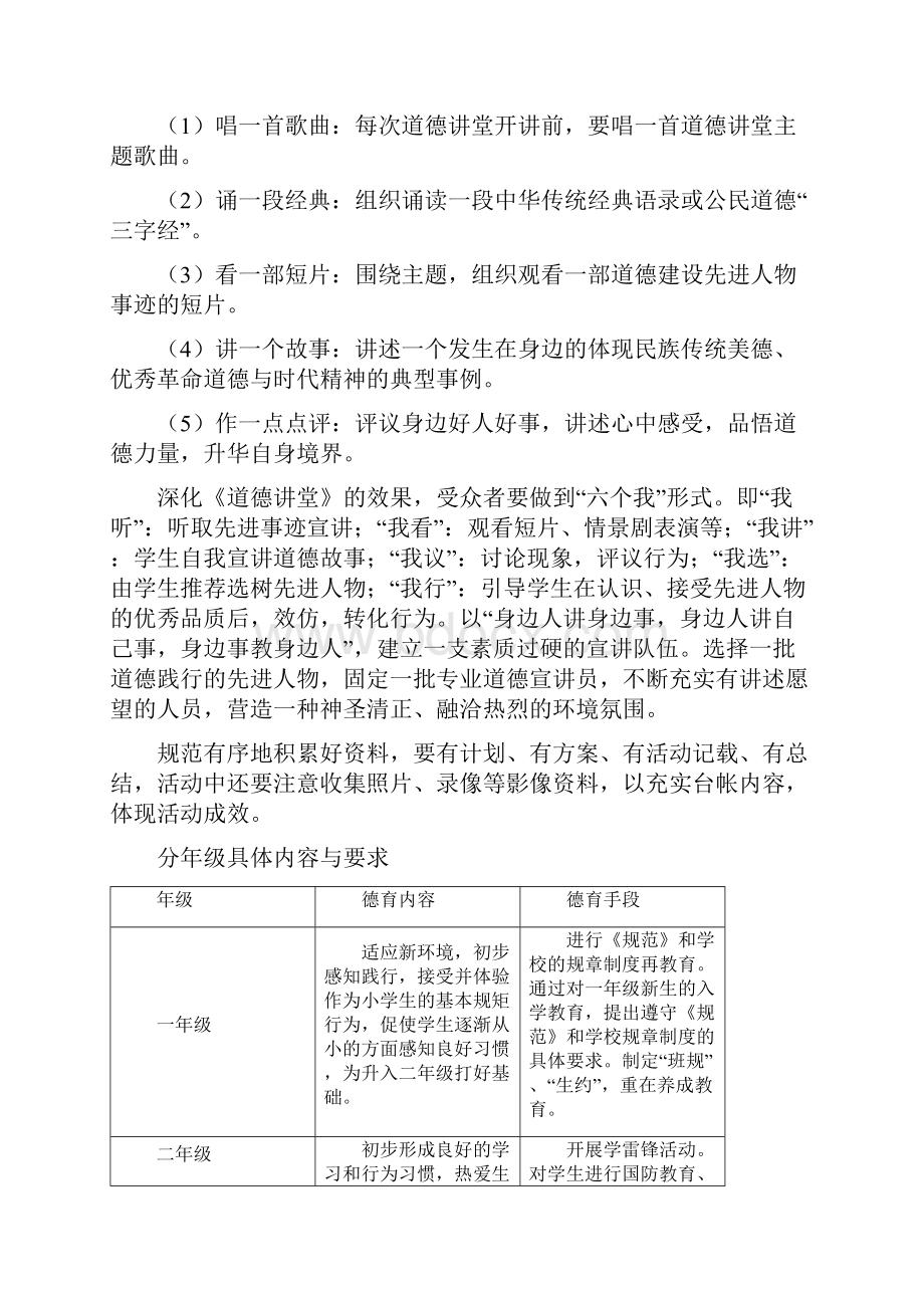 小学道德讲堂实施方案2.docx_第3页