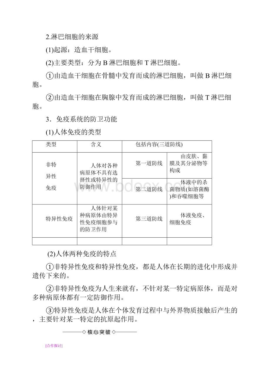 版高中生物 第2章 21 内环境的稳态第4课时免疫调节对人体稳态的维持试题 苏教版必修.docx_第2页