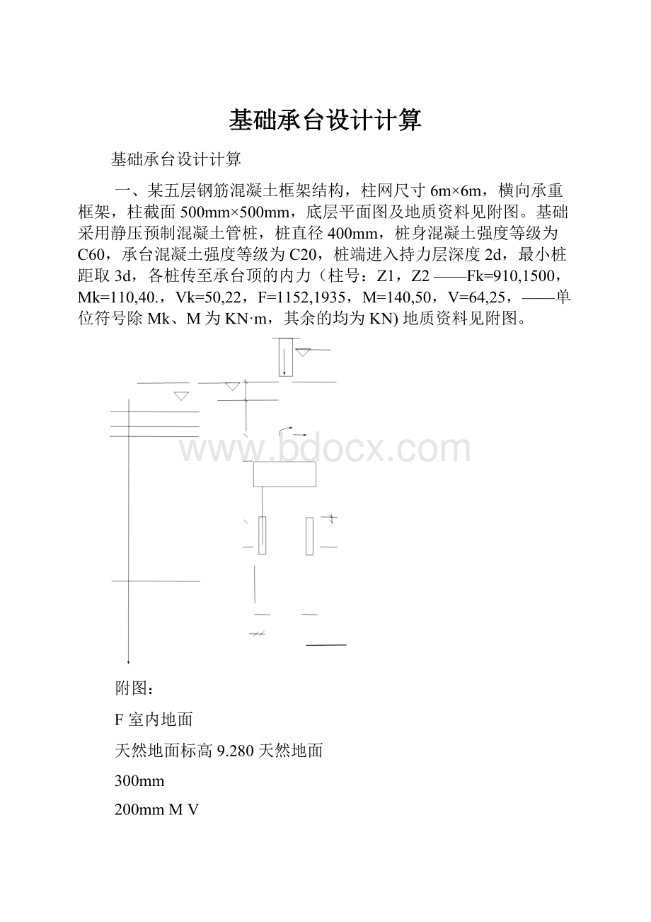 基础承台设计计算.docx