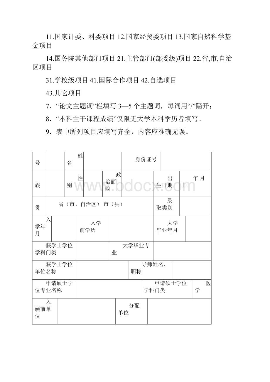 四川大学临床医学硕士专业学位申请书.docx_第2页