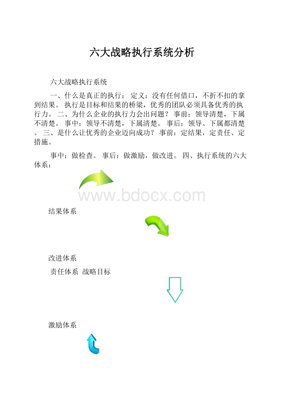 六大战略执行系统分析.docx