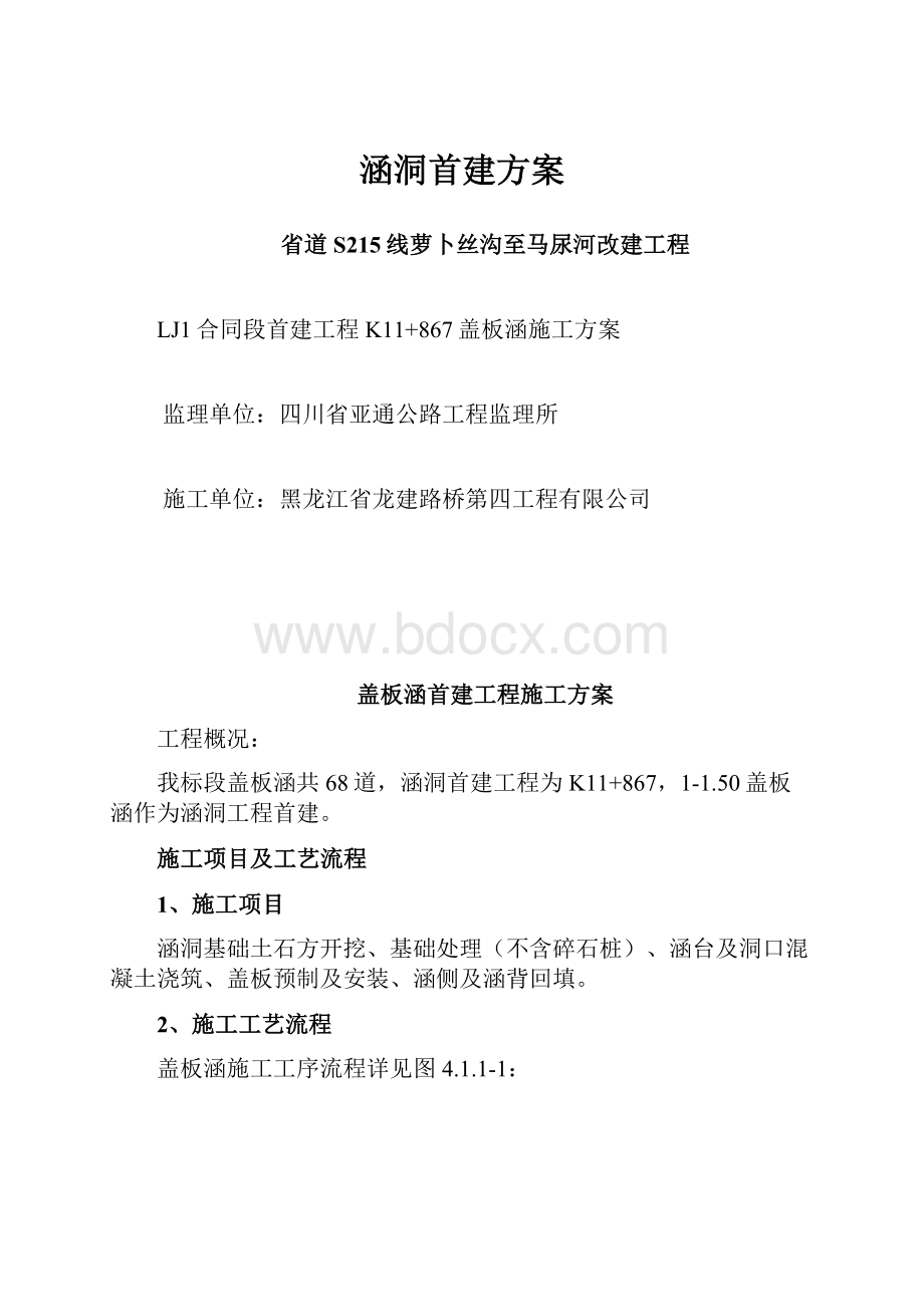 涵洞首建方案.docx