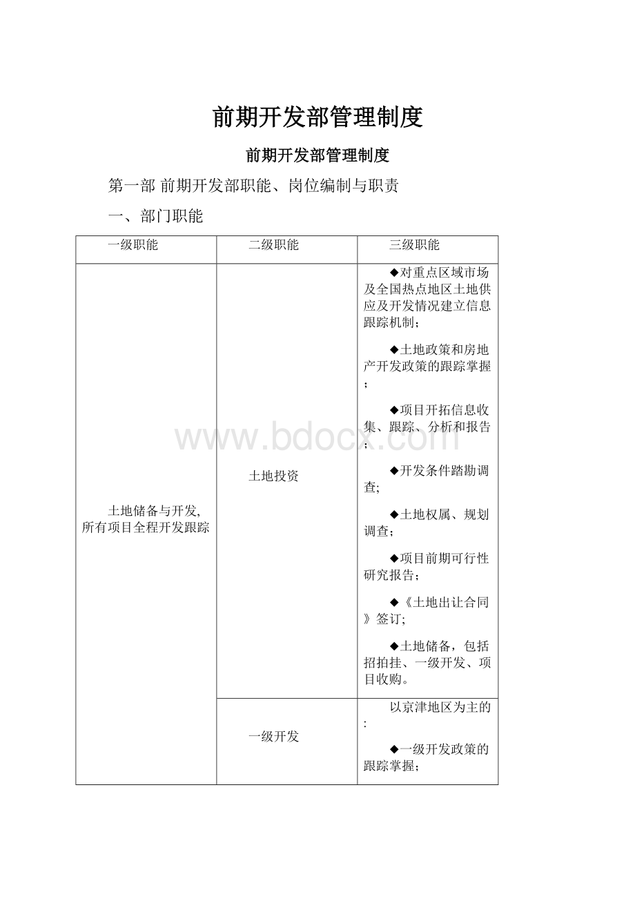 前期开发部管理制度.docx_第1页