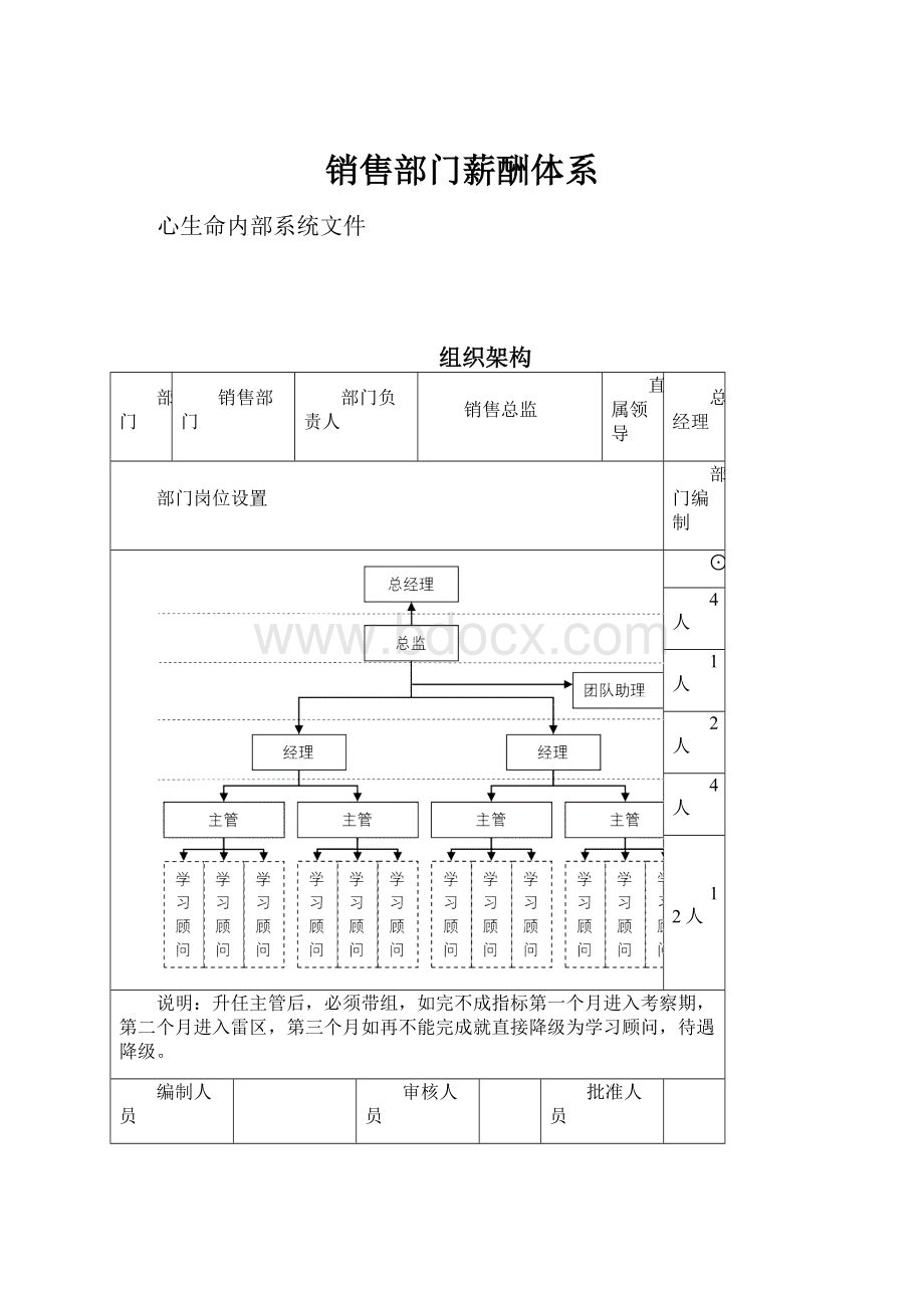 销售部门薪酬体系.docx