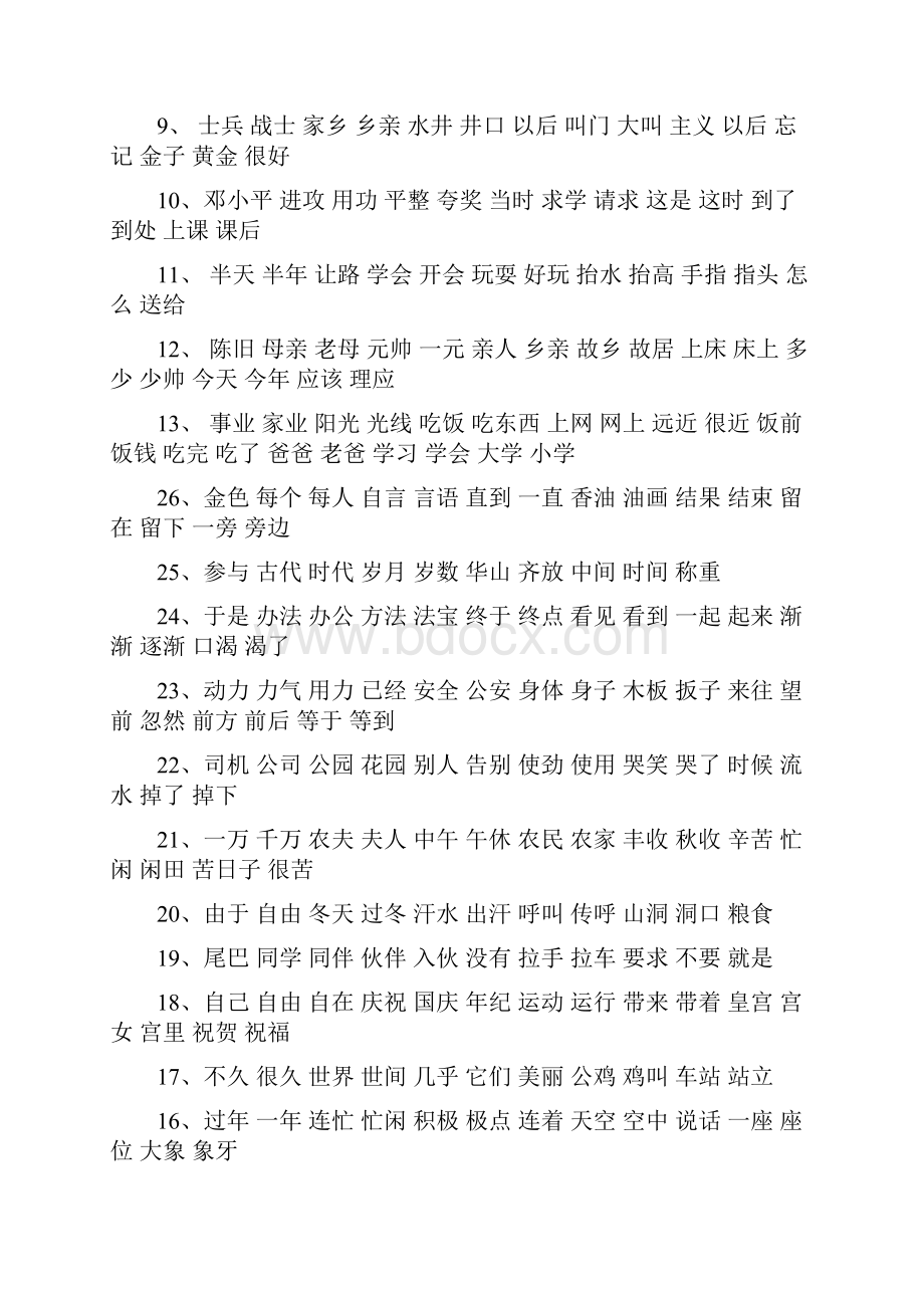 苏教版小学语文一年级下册复习资料17页.docx_第2页