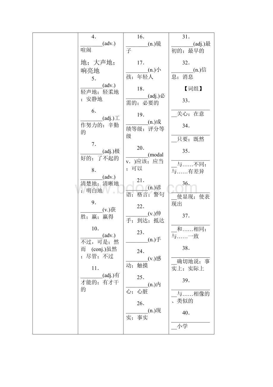 安徽省中考英语总复习 第6课时 八上 Units 34试题.docx_第3页