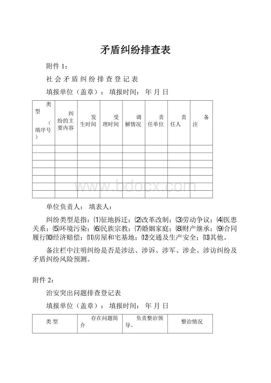 矛盾纠纷排查表.docx