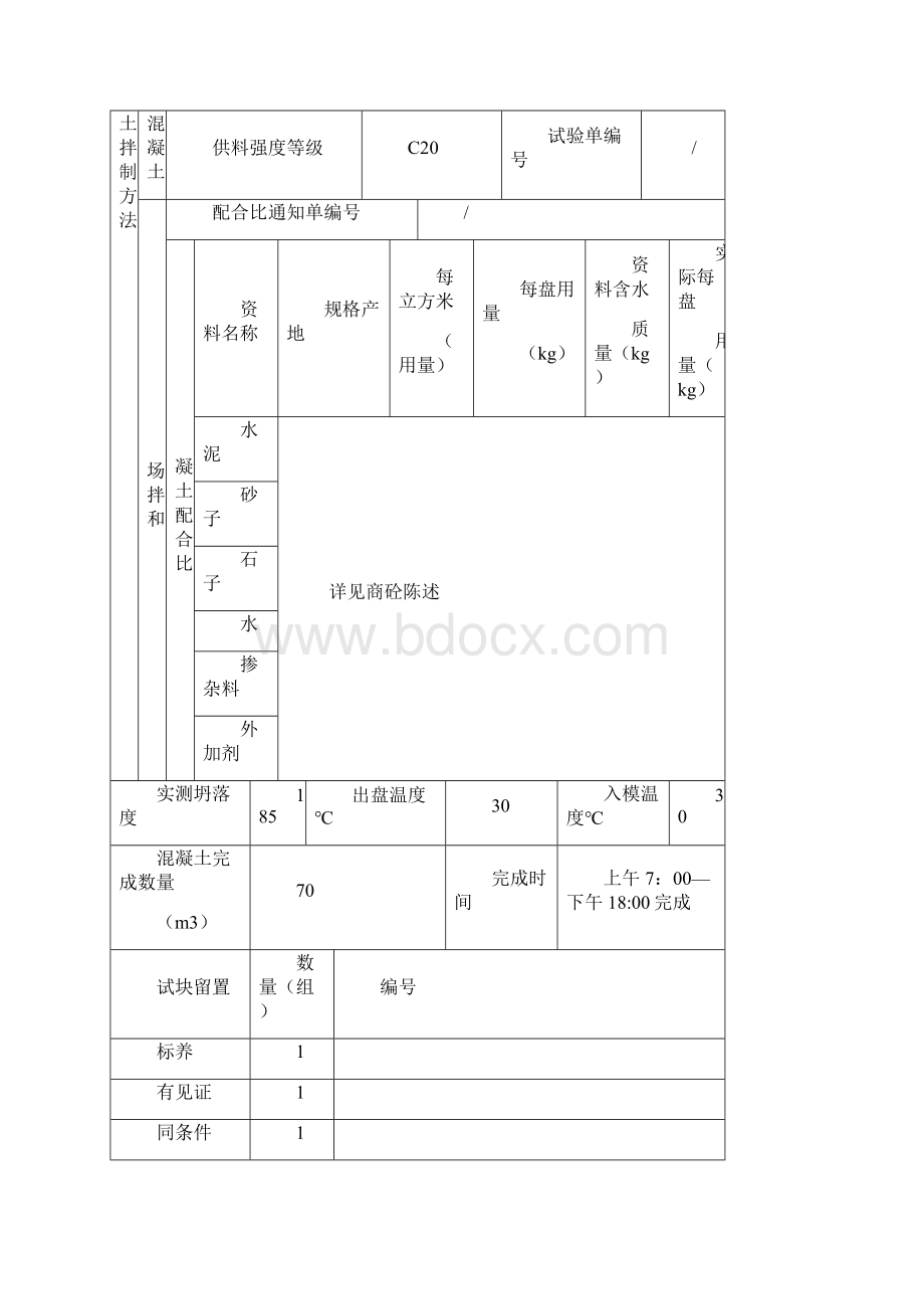 砼浇筑记录.docx_第3页