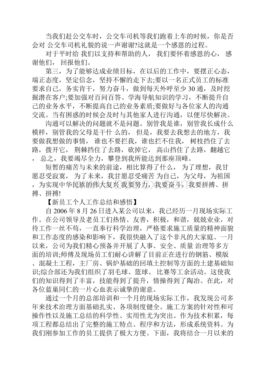 新员工个人工作总结和感悟.docx_第2页