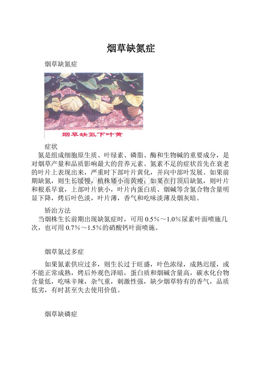 烟草缺氮症.docx_第1页