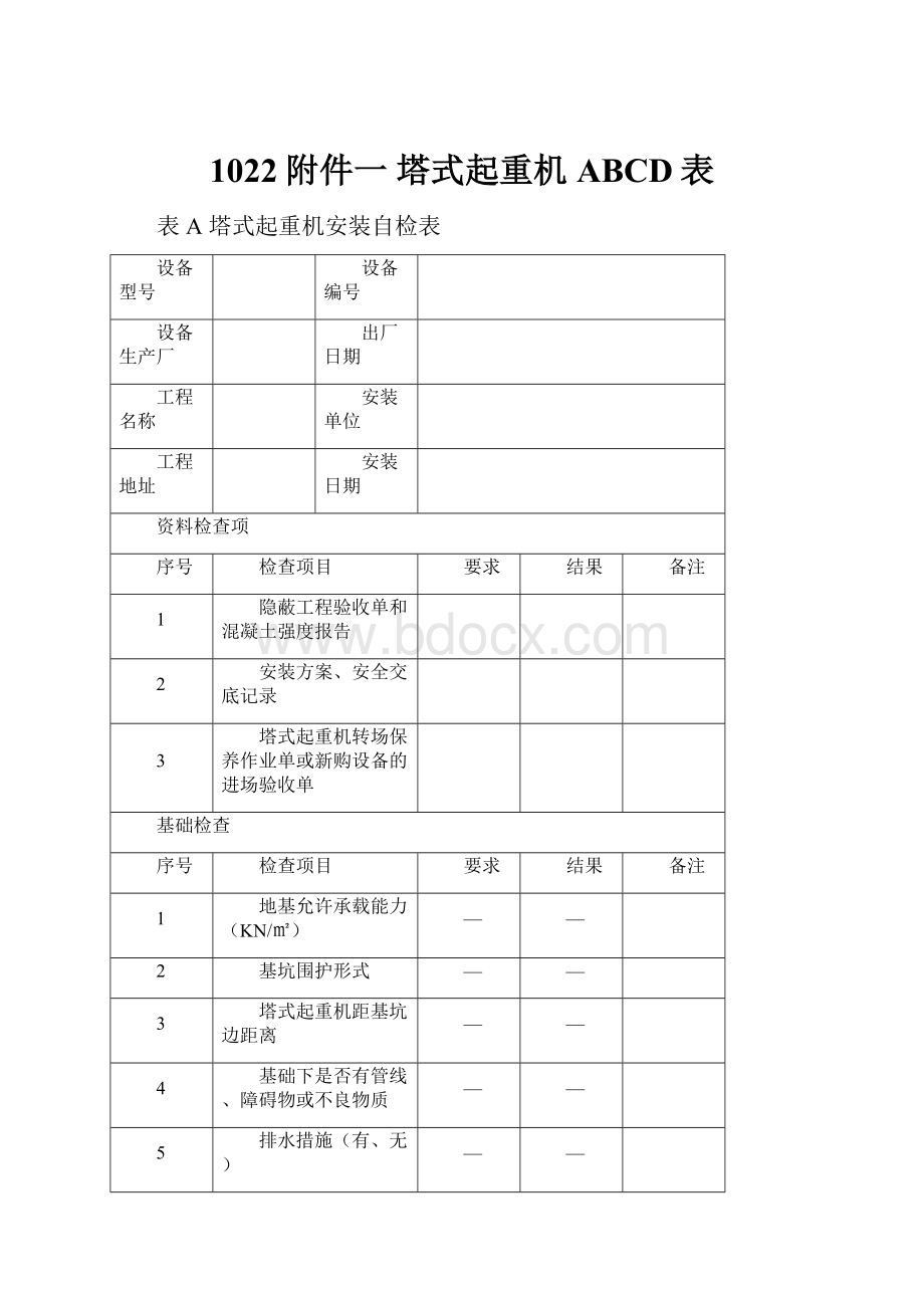 1022附件一 塔式起重机ABCD表.docx