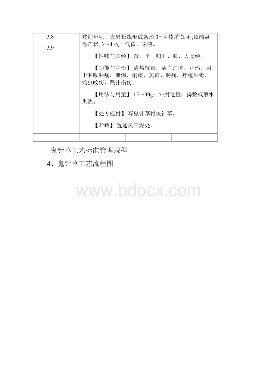 中药加工工艺规程鬼针草工艺标准管理规程.docx_第2页