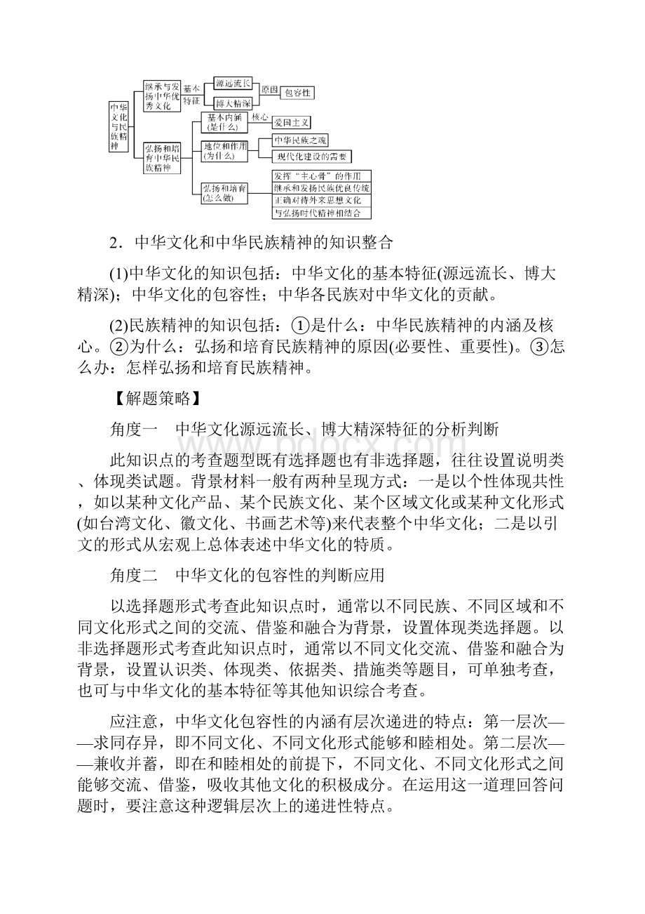 高考政治必考题突破讲座超级精华全国通用版专题十一中华文化与民族精神.docx_第2页