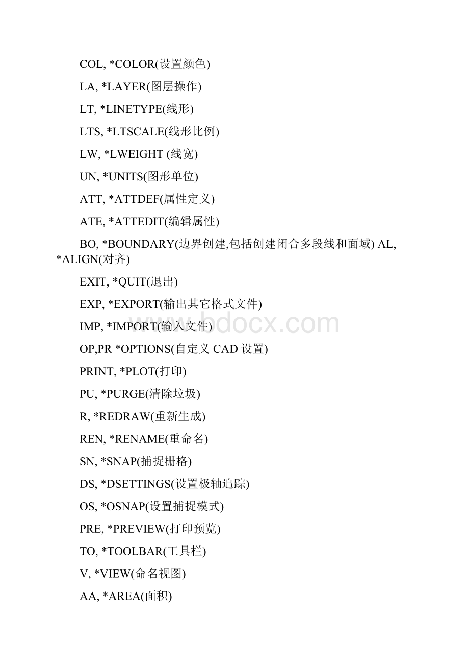 cad快捷命令及特殊符号.docx_第3页