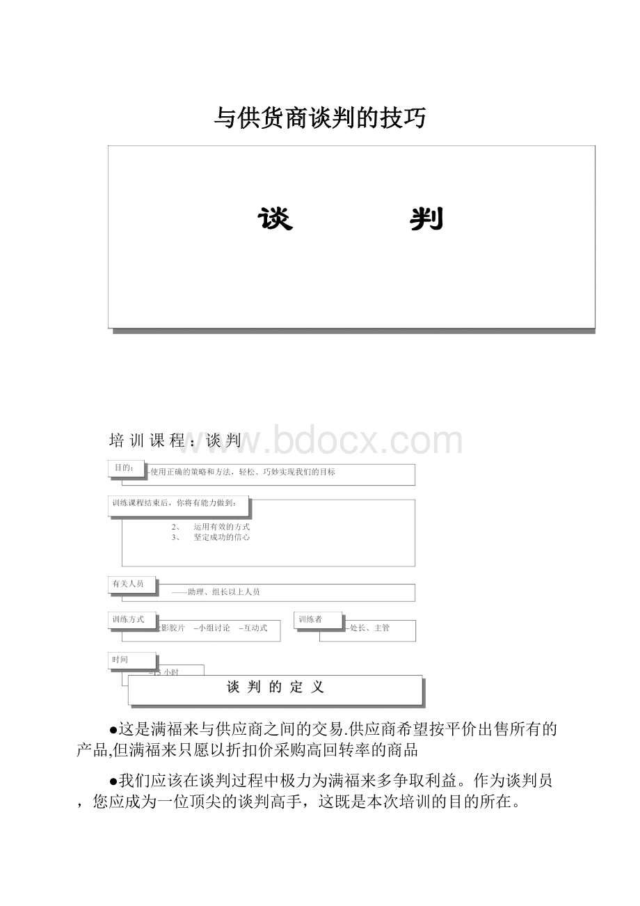 与供货商谈判的技巧.docx