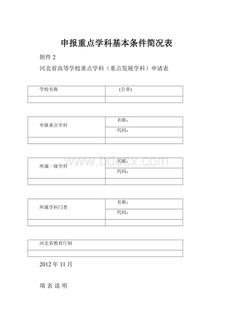 申报重点学科基本条件简况表.docx_第1页