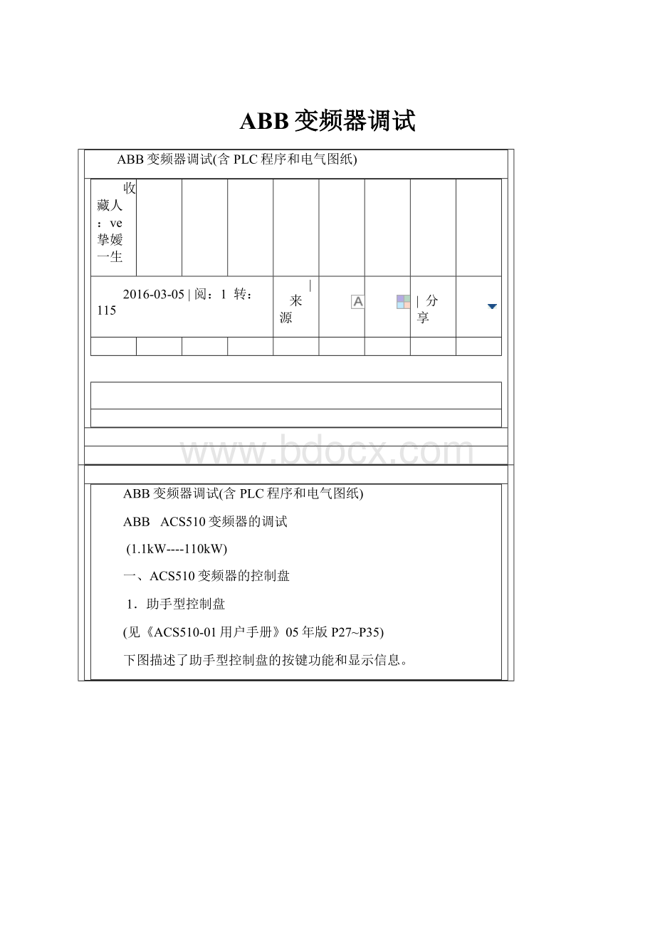 ABB变频器调试.docx_第1页