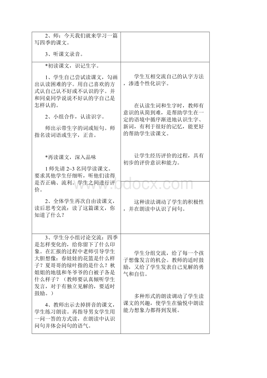 冀教版小学一年级语文上第四单元教学设计.docx_第3页